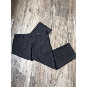 Adidas Climalite Black Classic Fit Pockets Golf Logo Pants 42x30 #78